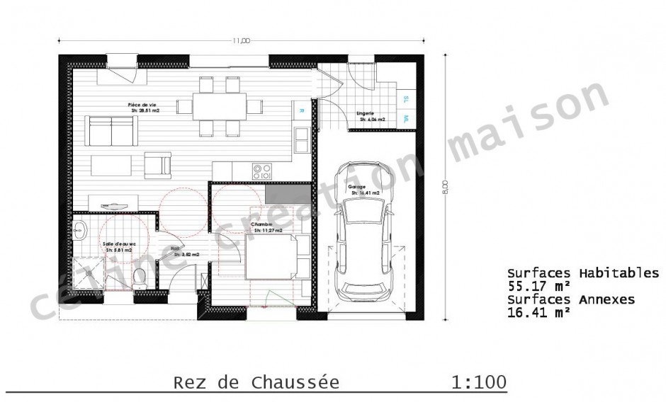 plan maison type